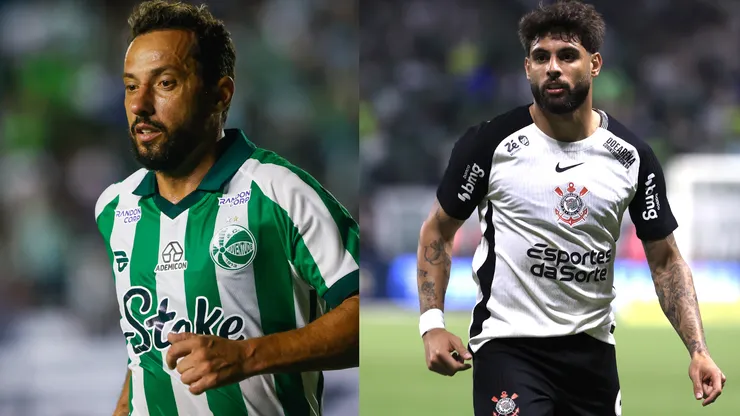Nenê e Yuri Alberto vão se enfrenta em Juventude x Corinthians - Fotos: Reprodução/AGIF