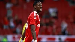 Ricardo Mathias jogador do Internacional durante partida contra o Mirassol no estadio Beira-Rio pelo Campeonato Brasileiro 2025. Foto: Maxi Franzoi/AGIF