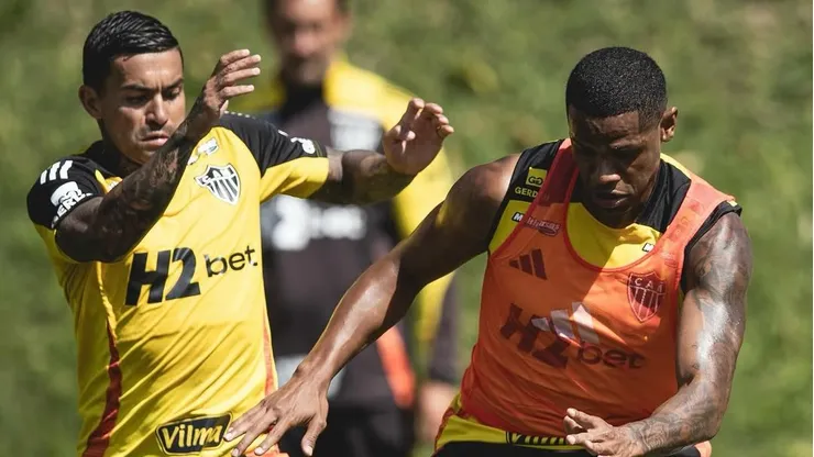 Jogadores do Atlético Mineiro durante treinamento - Foto: Reprodução/Instagram