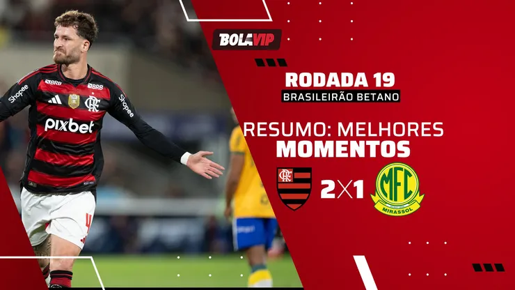 Flamengo vence Mirassol e continua líder do Brasileirão Betano