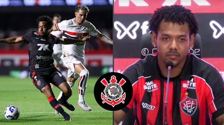 Romarinho, atacante do Vitória em partida pelo campeonato brasileiro