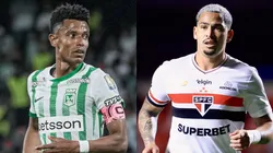 Atlético Nacional x São Paulo se enfrentam pelas oitavas da Libertadores. Foto: Reprodução Instagram e AGIF