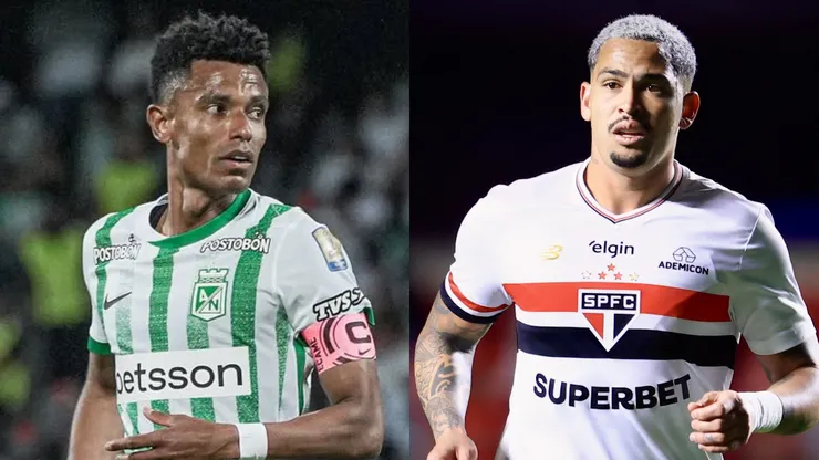 Atlético Nacional x São Paulo se enfrentam pelas oitavas da Libertadores. Foto: Reprodução Instagram e AGIF