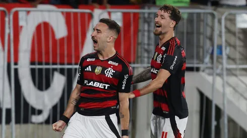 Léo Ortiz e Léo Pereira formam a dupla titular. Foto: Wagner Meier/Getty Images