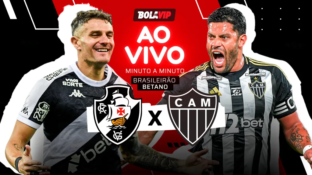 Vasco x Atlético-MG AO VIVO - Onde assistir jogo em tempo real pelo Brasileirão Betano