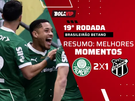 Palmeiras vence o Ceará de virada pelo Brasileirão Betano