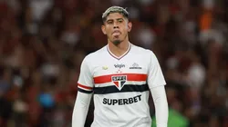 Alan Franco, zagueiro do São Paulo em partida pelo campeonato brasileiro