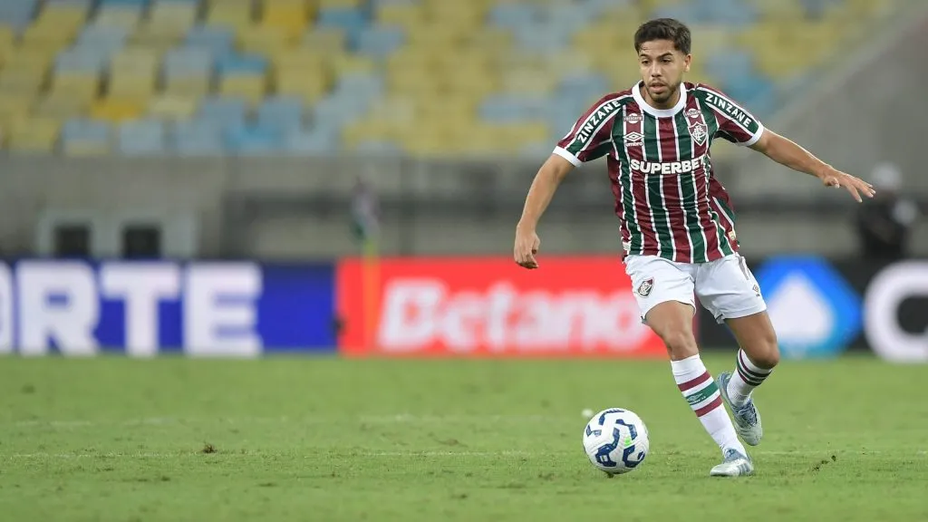 Nonato jogador do Fluminense durante partida contra o Sport no estadio Maracana pelo campeonato Brasileiro A 2025. Foto: Thiago Ribeiro/AGIF