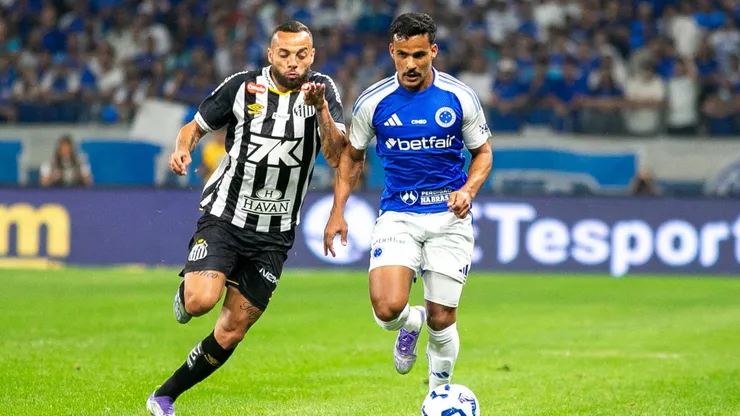 Cruzeiro x Santos. Foto: Fernando Moreno/AGIF