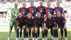LISBON, PORTUGAL - MAY 24: Players of FC Barcelona pose for a team photo prior to the UEFA Women's Champions League final match between Arsenal WFC and FC Barcelona at Estadio Jose Alvalade on May 24, 2025 in Lisbon, Portugal. (Photo by Maja Hitij/Getty Images)