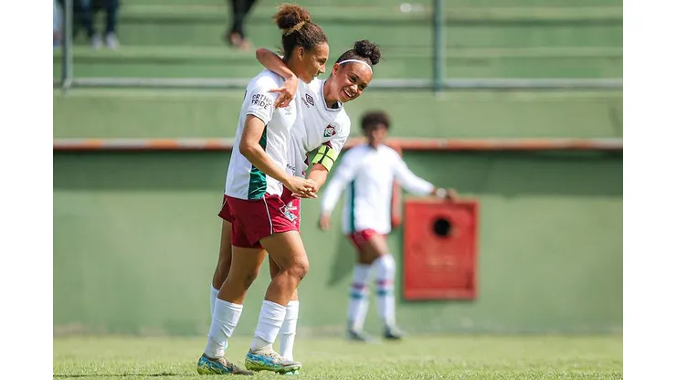 Jogadoras tricolores. Foto: Marina Garcia/FFC