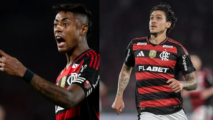 Bruno Henrique e Pedro são peças ofensivas importantes para o Flamengo - Fotos: Reprodução/AGIF