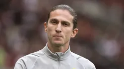 Filipe Luís no comando do Flamengo. Foto: Jorge Rodrigues/AGIF