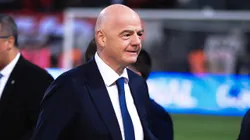 Gianni Infantino presidente da FIFA antes de partida entre Corinthians e Flamengo pelo campeonato Copa do Brasil 2022. Foto: Ettore Chiereguini/AGIF