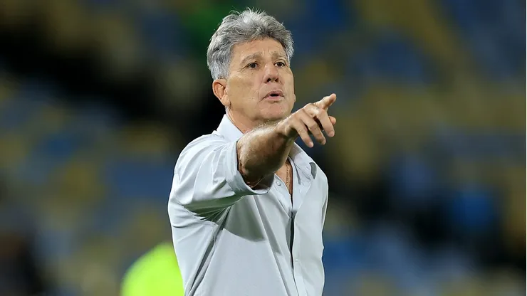 Renato Gaúcho, técnico do Grêmio em partida pelo campeonato brasileiro (Foto: Buda Mendes/Getty Images)