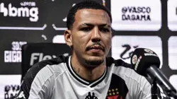 Clayton, atacante do Vasco da Gama na coletiva de apresentação