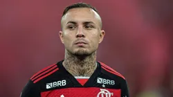 Everton Cebolinha durante partida pelo Flamengo