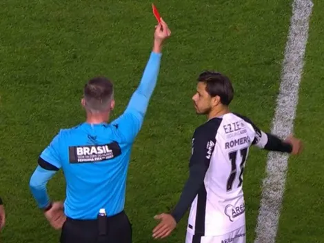 Romero é expulso com 5min em campo e é vilão em derrota do Corinthians