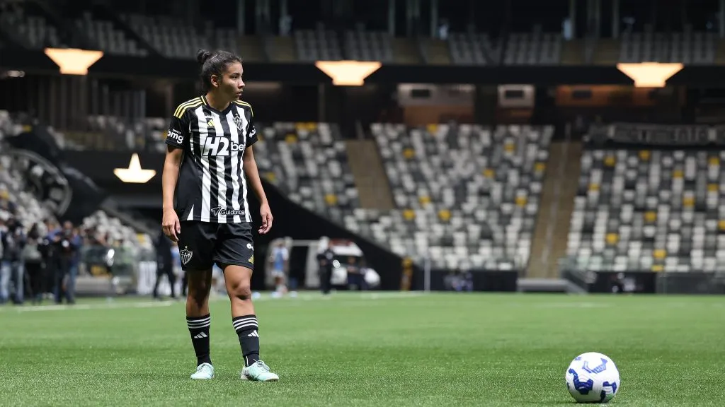 Jogadora do Atlético-MG em campo