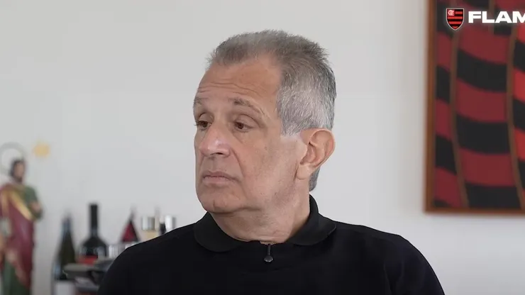 Bap, presidente do Flamengo. Imagem: Reprodução/Flamengo TV