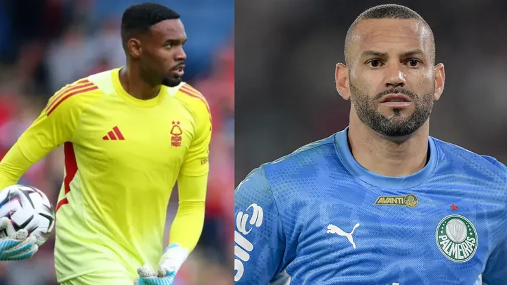 Carlos Miguel e Weverton disputarão a titularidade no Palmeiras - Fotos: Getty Images e AGIF