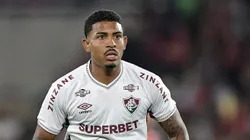 RJ - RIO DE JANEIRO - 20/07/2025 - BRASILEIRO A 2025, FLAMENGO X FLUMINENSE - John kennedy jogador do Fluminense durante partida contra o Flamengo no estadio Maracana pelo campeonato Brasileiro A 2025.