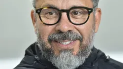 Cléber Xavier durante partida entre Santos e Flamengo, na Vila Belmiro, pelo Brasileirão.