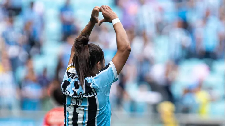 Jogadora Grêmio. Foto: Maxi Franzoi/AGIF