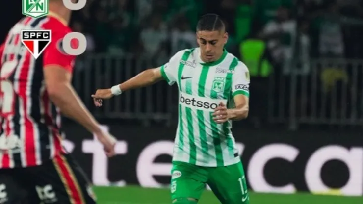 Atlético Nacional x São Paulo. Reprodução X