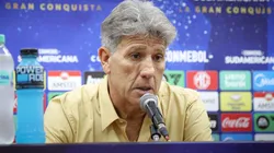 Renato Gaúcho durante entrevista coletiva após partida entre América de Cali e Fluminense, pela Copa Sul-Americana. Foto: Marcelo Gonçalves/Fluminense F.C.