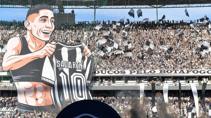 Mosaico da torcida do Botafogo. Foto: Thiago Ribeiro/AGIF.