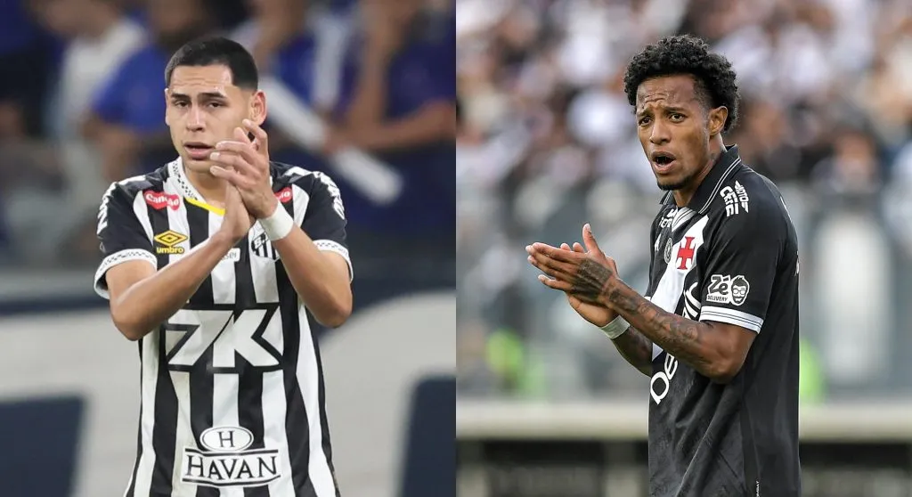 Santos e Vasco vivem momentos opostos. Fotos: Gilson Lobo/AGIF e Thiago Ribeiro/AGIF.