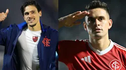 Pedro e Rafael Borré vivem momentos parecidos em 2025 - Fotos: Reprodução/AGIF