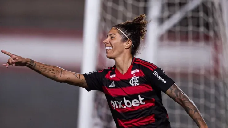 Cristiane em partida contra o Fluminense - Foto: Paula Reis/Flamengo