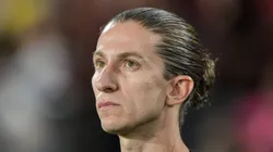 RJ - RIO DE JANEIRO - 13/08/2025 - COPA LIBERTADORES 2025, FLAMENGO X INTERNACIONAL - Filipe Luis tecnico do Flamengo durante partida contra o Internacional no estadio Maracana pelo campeonato Copa Libertadores 2025.