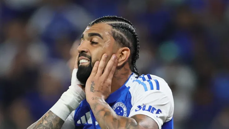 MG - BELO HORIZONTE - 30/07/2025 - COPA DO BRASIL 2025, CRUZEIRO X CRB - Gabriel Barbosa Gabigol jogador do Cruzeiro lamenta durante partida contra o CRB no estadio Mineirao pelo campeonato Copa Do Brasil 2025.