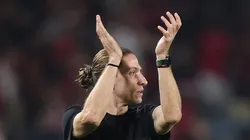 Filipe Luís no comando do Flamengo. Fotos: Gilvan de Souza/Flamengo