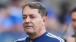 MG - BELO HORIZONTE - 10/08/2025 - BRASILEIRO A 2025, CRUZEIRO X SANTOS - Pedro Lourenco (Pedrinho) dono do Cruzeiro durante partida contra o Santos no estadio Mineirao pelo campeonato Brasileiro A 2025.