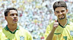 Vitor Roque e Flaco foram comparados e Romário e Bebeto nas redes sociais - Foto: X/📸 @cesarpessoal