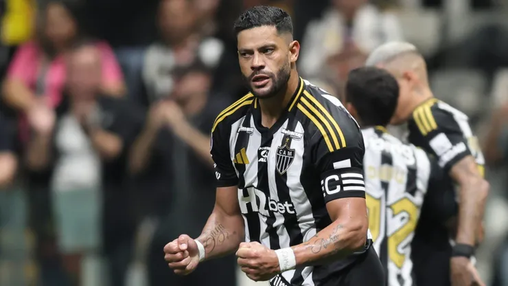 Hulk jogador do Atletico-MG comemora seu gol durante partida contra o Godoy Cruz no estadio Arena MRV pelo campeonato Copa Sul-americana 2025. Foto: Gilson Lobo/AGIF