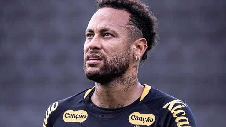 Neymar durante treinamento na Vila Belmiro. Foto: Raul Baretta/SFC