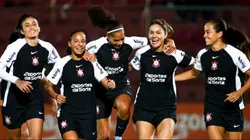 Jogadoras do Corinthians comemorando gol. Foto: Reprodução