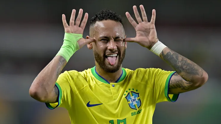 Neymar aparece em lista de pré-convodados por Carlo Ancelotti. (Photo by Pedro Vilela/Getty Images)