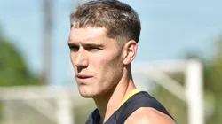 Rollheiser durante treinamento no CT Rei Pelé.