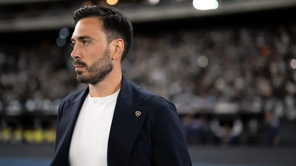 Davide Ancelotti, técnico do Botafogo. Foto: Jorge Rodrigues/AGIF.