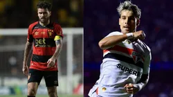 Lucas Lima e Ferreirinha vão se enfrentar em Sport x São Paulo - Fotos: Reprodução/AGIF