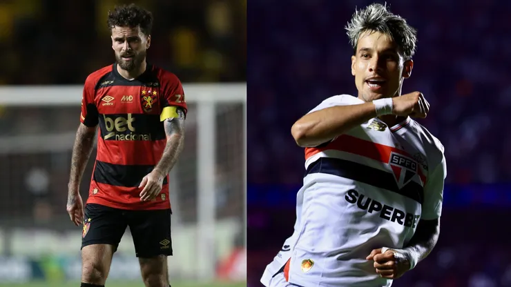 Lucas Lima e Ferreirinha vão se enfrentar em Sport x São Paulo - Fotos: Reprodução/AGIF