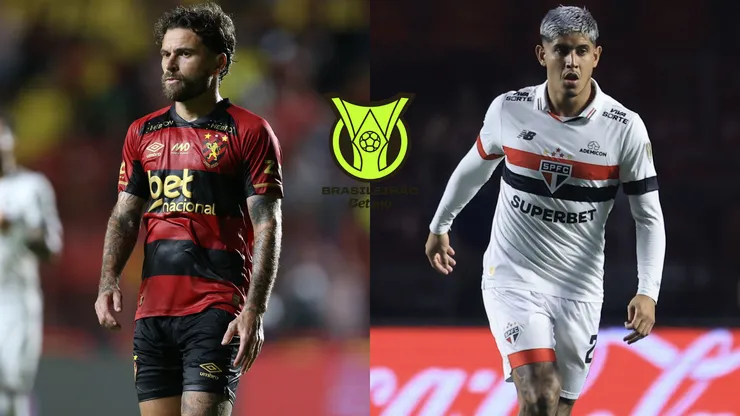 Lucas Lima do Sport e Alan Franco do São Paulo - Foto: AGIF