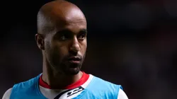 PE - RECIFE - 16/08/2025 - BRASILEIRO A 2025, SPORT X SAO PAULO - Lucas jogador do Sao Paulo durante partida contra o Sport no estadio Ilha do Retiro pelo campeonato Brasileiro A 2025. Foto: Rafael Vieira/AGIF