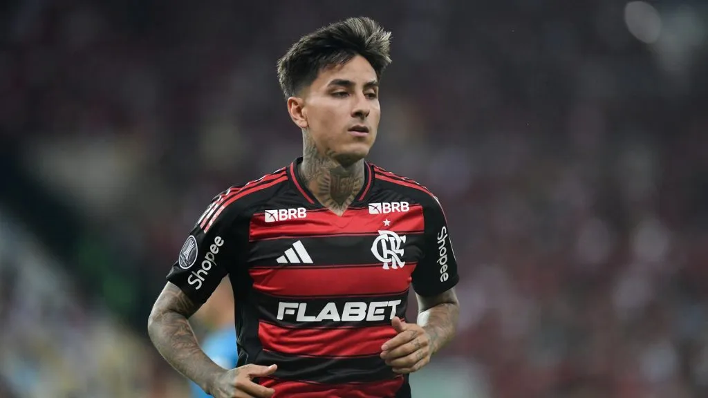 Pulgar desfalca o Flamengo contra o Internacional – Foto: Thiago Ribeiro/AGIF